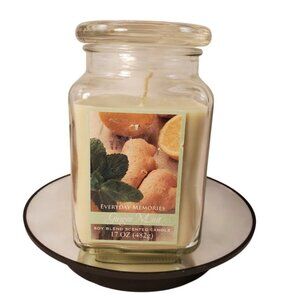 Everyday Memories Ginger Mint Soy Blend Candle 17oz Large Jar Candle Kohl’s USA